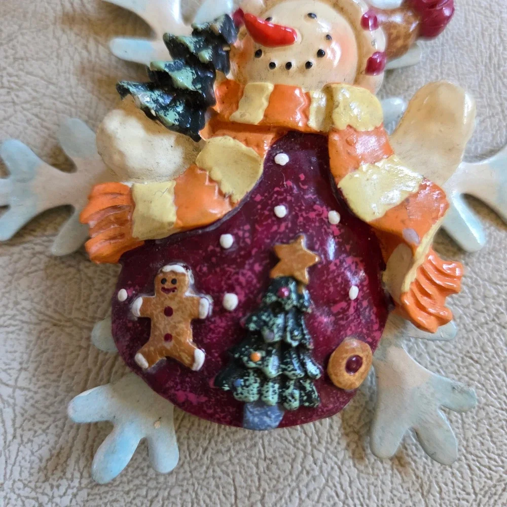 Snowflake Snowman Christmas Ornament Tree Holiday Decoration Winter Decor‎